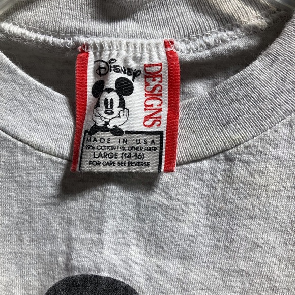 Vintage Disney Designs Disneyland Youth Shirt 14-16 Gray with Mickey Mouse - Picture 4 of 8